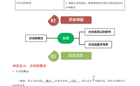 第01讲分式（教师版）_初中数学_八年级数学上册（人教版）_同步讲义-U18_2024版