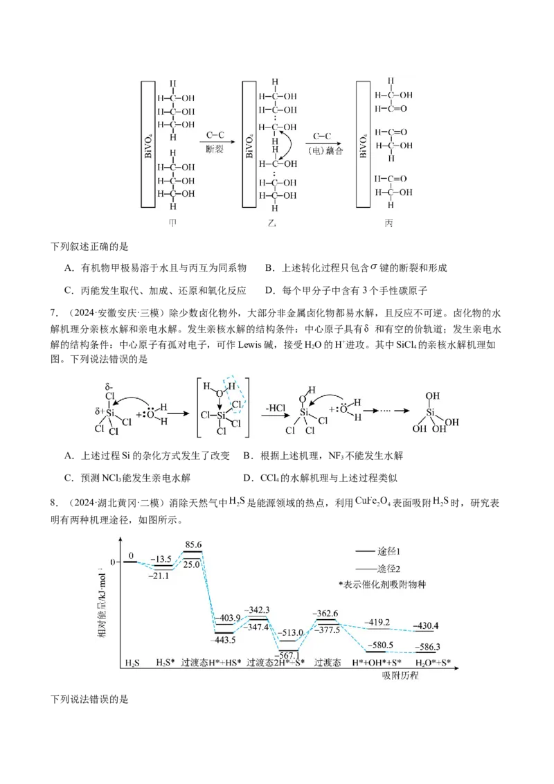 专题20化学反应机理与反应历程图像分析（原卷版）-备战2025年高考化学二轮&middot;突破提升专题复习讲义（新高考通用）_05高考化学_2025年新高考资料_二轮复习_01高考语文等多个文件