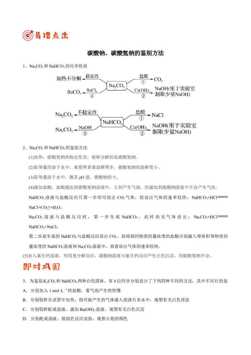 专题08常见无机物及其应用&mdash;&mdash;备战2021年高考化学纠错笔记（教师版含解析）_05高考化学_新高考复习资料_2023年新高考资料_一轮复习_2023年新高考大一轮复习讲义