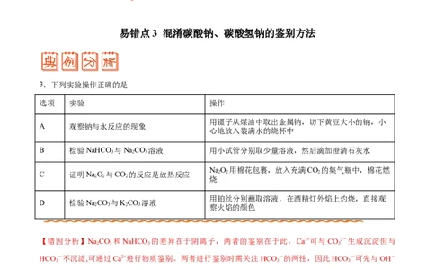 专题08常见无机物及其应用&mdash;&mdash;备战2021年高考化学纠错笔记（教师版含解析）_05高考化学_新高考复习资料_2023年新高考资料_一轮复习_2023年新高考大一轮复习讲义
