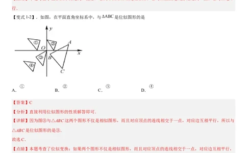 专题27.3位似（解析版）_初中数学人教版_9下-初中数学人教版_07专项讲练_2022-2023学年九年级数学下册重点题型讲练测（人教版）