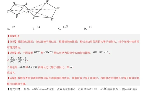专题27.3位似（解析版）_初中数学人教版_9下-初中数学人教版_07专项讲练_2022-2023学年九年级数学下册重点题型讲练测（人教版）