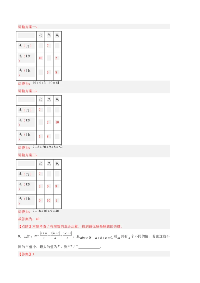 专题04有理数章节压轴题专项训练（解析版）（人教版）_初中数学人教版_7上-初中数学人教版_7上-初中数学人教版（旧版）赠送_06习题试卷_6期中期末复习专题