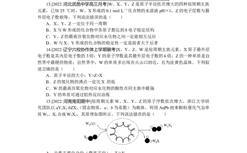 专练24元素周期律及其应用_05高考化学_新高考复习资料_2023年新高考资料_专项复习_2023《微专题&middot;小练习》&middot;化学&middot;新教材&middot;XL-6