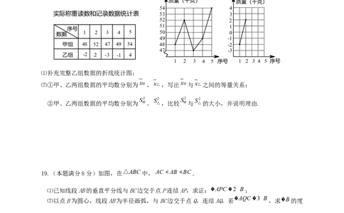 浙江省杭州市2019年中考数学真题试题_初中数学_九年级数学下册（人教版）_全国各地数学中考真题_2019年全国中考数学真题206份