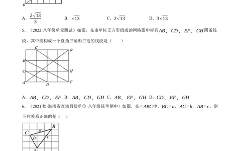 专题17.4勾股定理与网格问题专项提升训练（重难点培优30题）-拔尖特训2023年培优（原卷版）人教版_初中数学人教版_八年级数学下册_保存转存之后查看(1)_旧版-可参考_07专项讲练