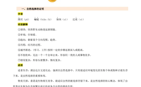 第四单元（知识清单）-高二语文单元速记&bull;巧练（统编版选必）_高语_高中语文_选择性必修下册_知识清单