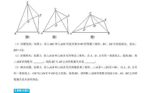 专题12.2手拉手模型（重点题专项讲练）（人教版）（解析版）_初中数学人教版_8上-初中数学人教版_旧版_07专项讲练_八年级数学上册从重点到压轴（人教版）