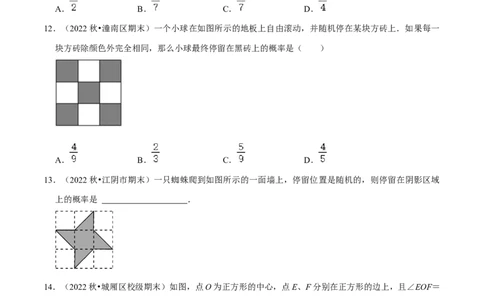 猜想05概率初步（常考必刷30题9种题型专项训练）（学生版）_初中数学_九年级数学上册（人教版）_期末专项复习-U276_2024版