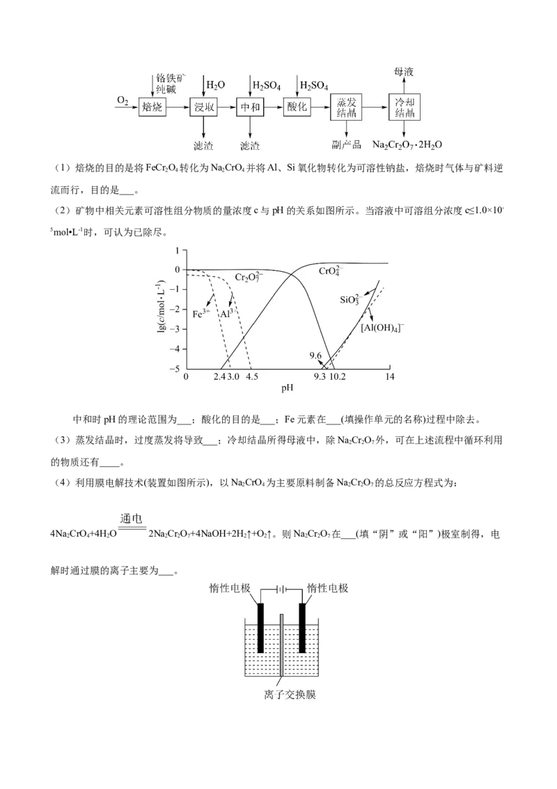 专题16工艺流程题&mdash;&mdash;三年（2020-2022）高考真题化学分项汇编（新高考专用）（原卷版）_05高考化学_新高考复习资料_2023年新高考资料_专项复习