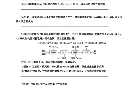 2025年高考复习化学课时检测八：新情境下信息型方程式的书写（含答案）_05高考化学_2025年新高考资料_专项练习_2025年高考复习化学课时检测（含解析）（完结）
