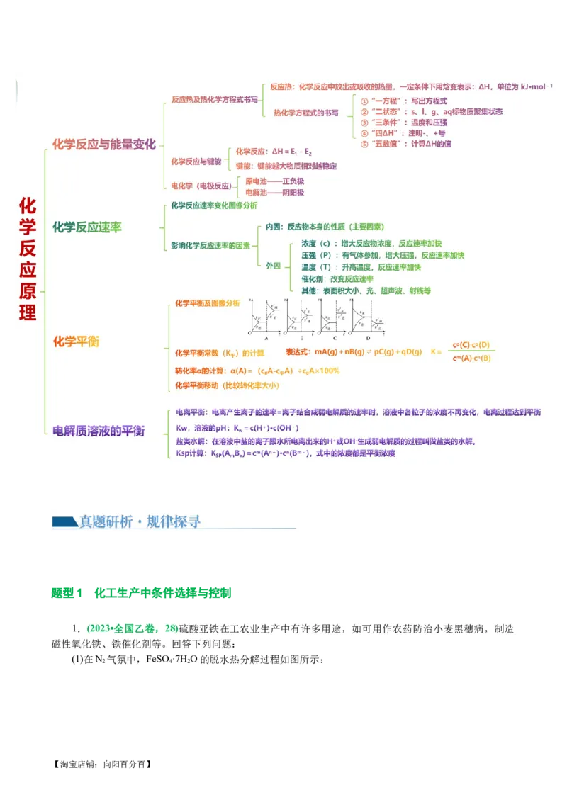 专题09化学反应原理综合(题型突破)(讲义)(解析版)_05高考化学_新高考复习资料_2024年新高考资料_二轮复习资料_2024年高考化学二轮复习讲练测（新教材新高考）_配套讲义（原卷版+解析版）