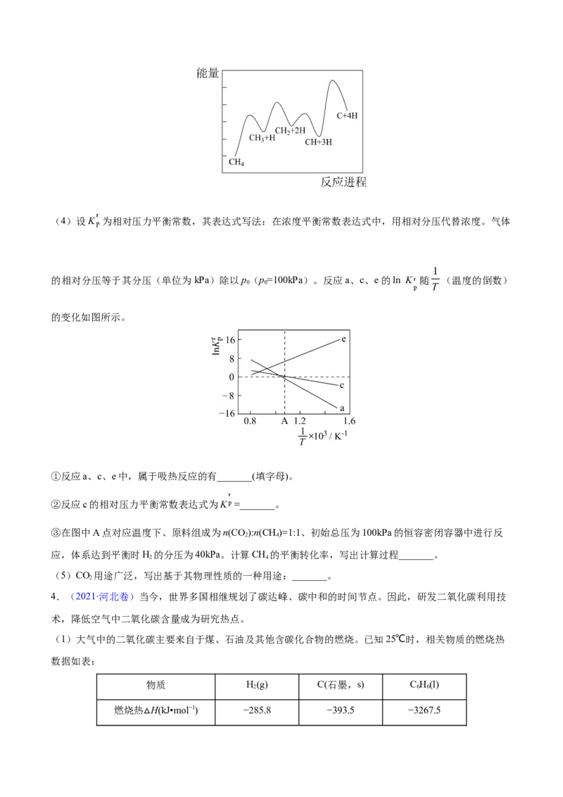 专题15化学反应原理综合&mdash;&mdash;三年（2020-2022）高考真题化学分项汇编（新高考专用）（原卷版）_05高考化学_新高考复习资料_2023年新高考资料_专项复习