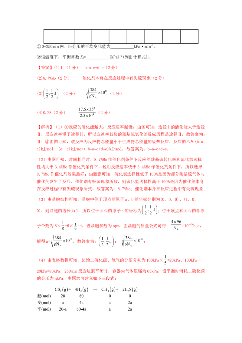 专练03十四道选择题+主观原理题-备战2024年高考化学考前手感保温训练（新高考卷）（解析版）_05高考化学_2024年新高考资料_5.2024三轮冲刺_备战2024年高考化学考前手感保温训练（新高考卷