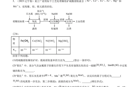 专题13工艺流程综合题-学易金卷：五年（2019-2023）高考化学真题分项汇编（全国通用）（原卷版）_05高考化学_通用版（老高考）复习资料_2024年复习资料