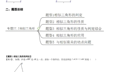 专题27.2相似三角形（原卷版）_初中数学人教版_9下-初中数学人教版_07专项讲练_2022-2023学年九年级数学下册重点题型讲练测（人教版）