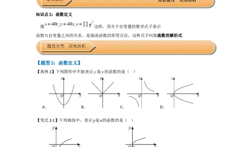 第01讲变量与函数（知识解读+达标检测）（学生版）_初中数学_八年级数学下册（人教版）_知识解读与题型专练-V14_2025版