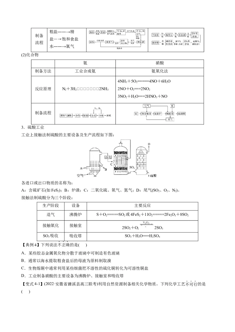 专题09金属和非金属元素及其化合物（专讲）-瞄准2023年高考化学二轮专题考点抢分计划（原卷版）_05高考化学_新高考复习资料_2023年新高考资料_二轮复习
