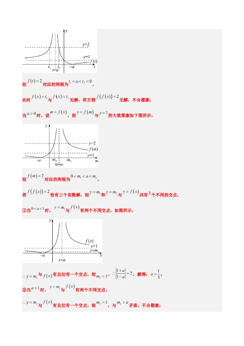 素养拓展5嵌套函数的零点问题（精讲+精练）一轮复习讲义2024年高考数学高频考点题型归纳与方法总结（新高考通用）解析版_2.2025数学总复习_2024年新高考资料_1.2024一轮复习