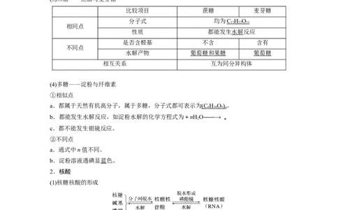 2024年高考化学一轮复习（新高考版）第10章第65讲　油脂　生物大分子_05高考化学_2024年新高考资料_1.2024一轮复习_2024年高考化学一轮复习讲义（新人教新高考版）