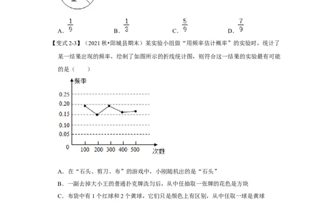 专题25概率初步（知识解读）-2022-2023学年九年级数学上册《同步考点解读&bull;专题训练》（人教版）_初中数学人教版_9上-初中数学人教版_07专项讲练