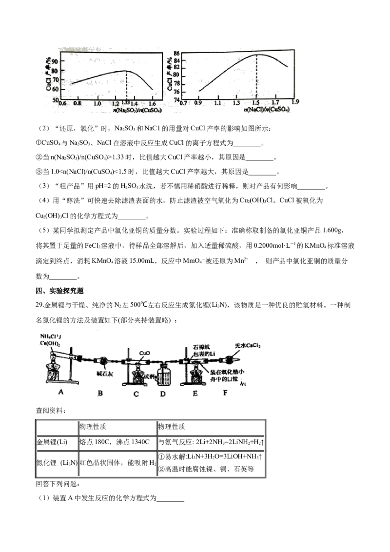 专题14综合实验探究（含解析）_05高考化学_2025年新高考资料_专项练习_2025高考化学专题复习冲刺练习（含解析）（完结）