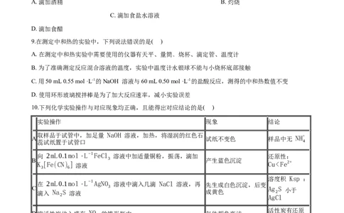 专题14综合实验探究（含解析）_05高考化学_2025年新高考资料_专项练习_2025高考化学专题复习冲刺练习（含解析）（完结）