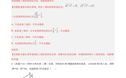专题06相似三角形（课后小练）-解析版_初中数学人教版_9下-初中数学人教版_07专项讲练_一题三变系列2022-2023学年九年级数学下册重要考点题型精讲精练(人教版)