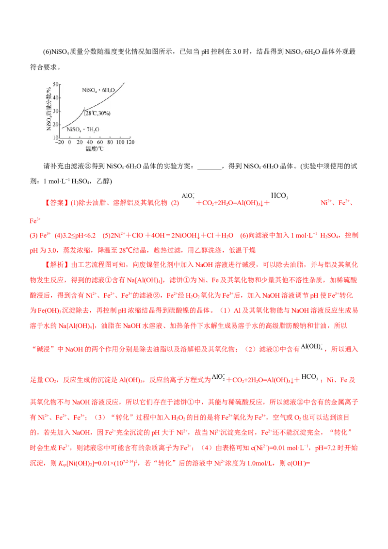 专题13工艺流程综合题（练）-2023年高考化学二轮复习讲练测（新高考专用）（解析版）_05高考化学_新高考复习资料_2023年新高考资料_二轮复习