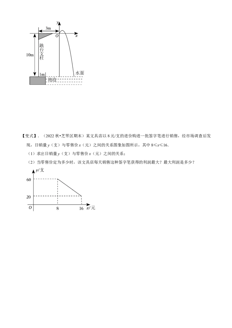 清单02二次函数（14个考点梳理+题型解读+核心素养提升+中考聚焦）（学生版）_初中数学_九年级数学上册（人教版）_期末专项复习-U276_2024版