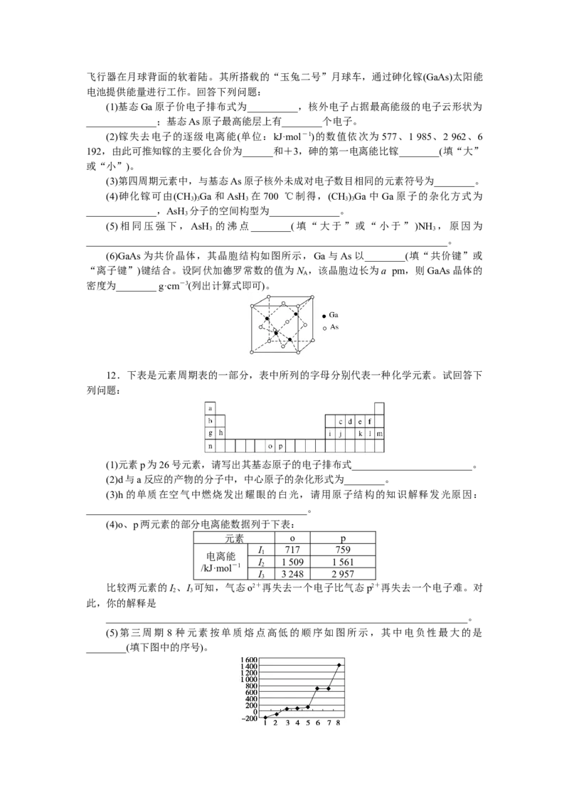 专练54原子结构与性质_05高考化学_新高考复习资料_2023年新高考资料_专项复习_2023《微专题&middot;小练习》&middot;化学&middot;新教材&middot;XL-6
