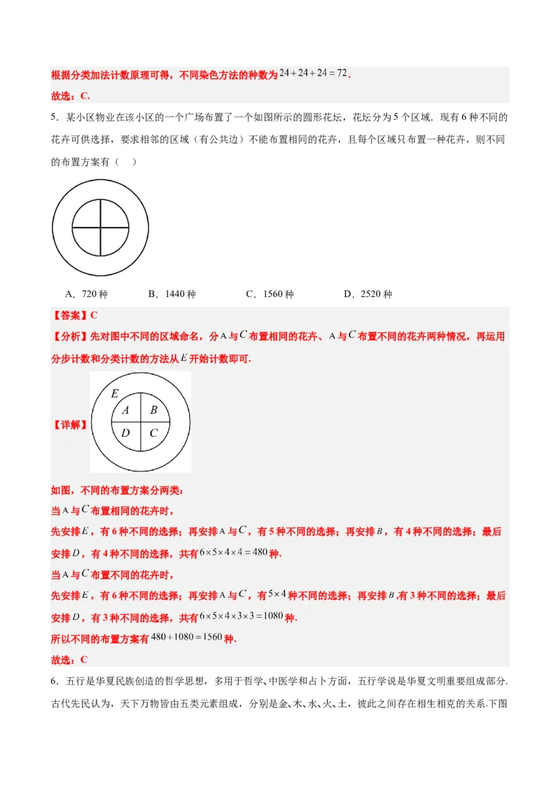 素养拓展38排列组合中的常见七种类型问题（精讲+精练）一轮复习讲义2024年高考数学高频考点题型归纳与方法总结（新高考通用）解析版_2.2025数学总复习_2024年新高考资料
