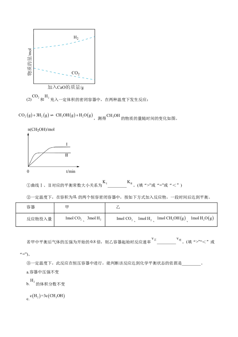 专题15化学反应原理综合题（测）-2023年高考化学二轮复习讲练测（新高考专用）（解析版）_05高考化学_新高考复习资料_2023年新高考资料_二轮复习