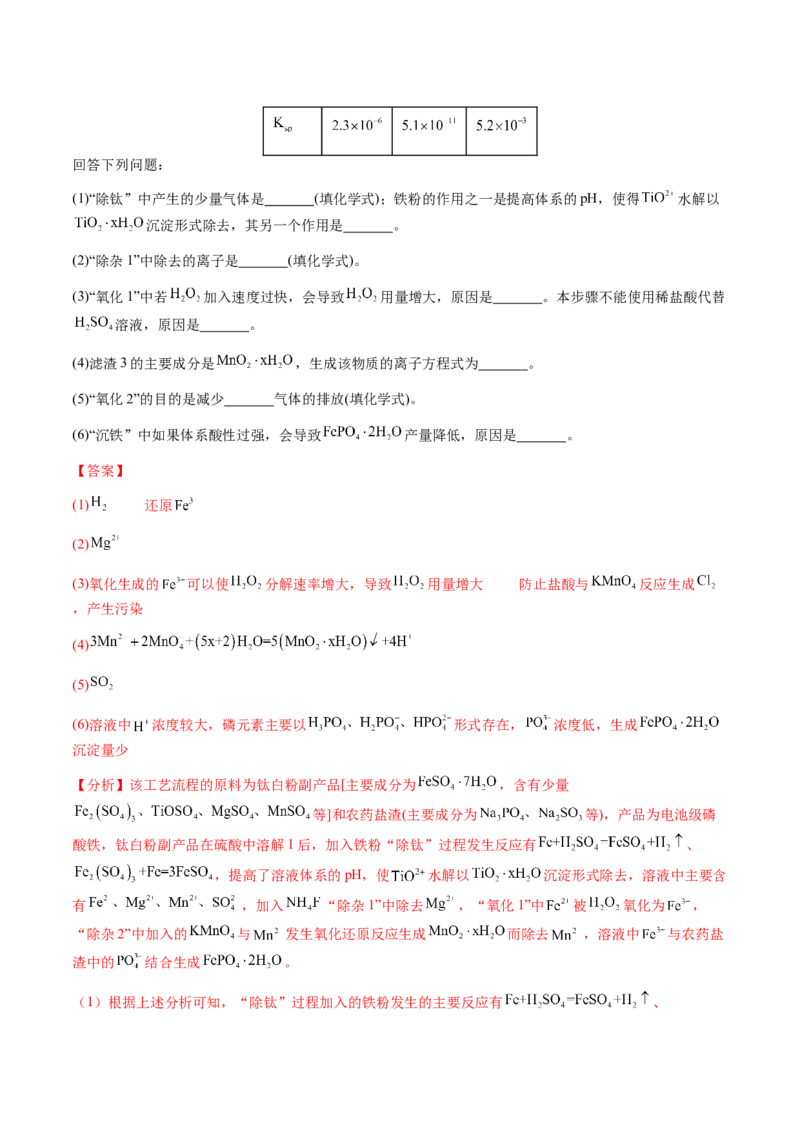 专题27化学工艺流程综合题（解析版）-备战2025年高考化学二轮&middot;突破提升专题复习讲义（新高考通用）_05高考化学_2025年新高考资料_二轮复习_01高考语文等多个文件