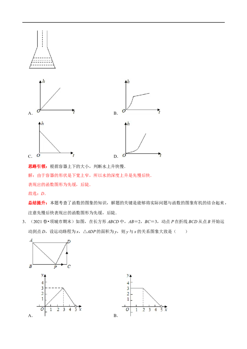 专题21函数图象信息题（解析版）_初中数学人教版_八年级数学下册_保存转存之后查看(1)_8下-初中数学人教版（2026春新版持续更新）_旧版-可参考_07专项讲练
