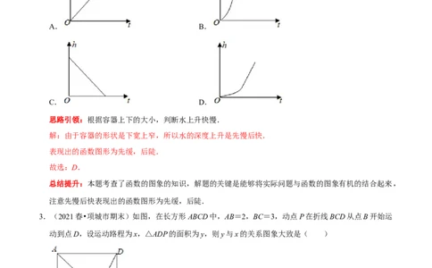 专题21函数图象信息题（解析版）_初中数学人教版_八年级数学下册_保存转存之后查看(1)_8下-初中数学人教版（2026春新版持续更新）_旧版-可参考_07专项讲练