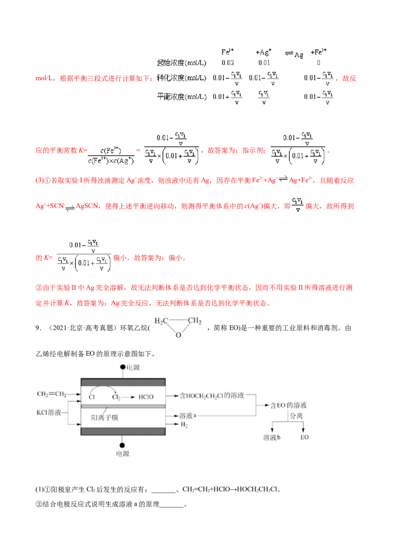 专题15化学反应原理综合&mdash;&mdash;三年（2020-2022）高考真题化学分项汇编（新高考专用）（解析版）_05高考化学_新高考复习资料_2023年新高考资料_专项复习