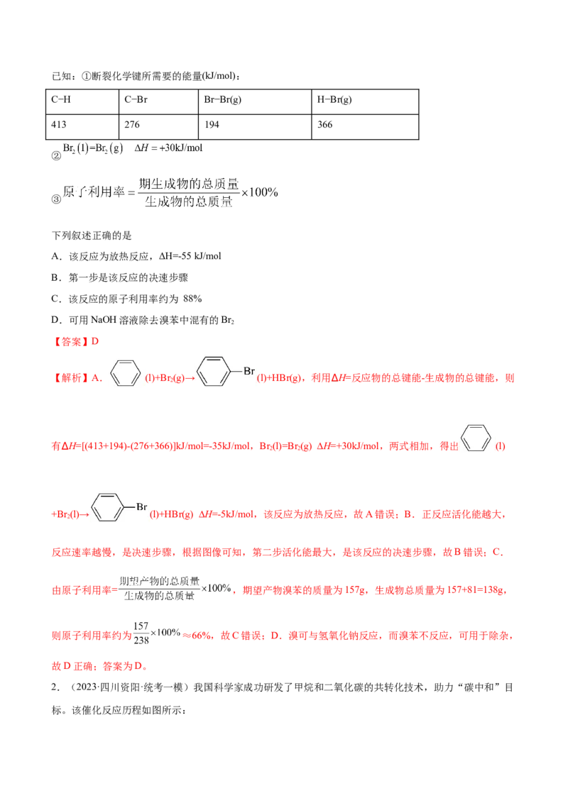 专题08化学反应与能量变化（讲义）（解析版）_05高考化学_2024年新高考资料_2.2024二轮复习_高频考点2024年高考化学二轮复习高频考点追踪与预测（新高考专用）