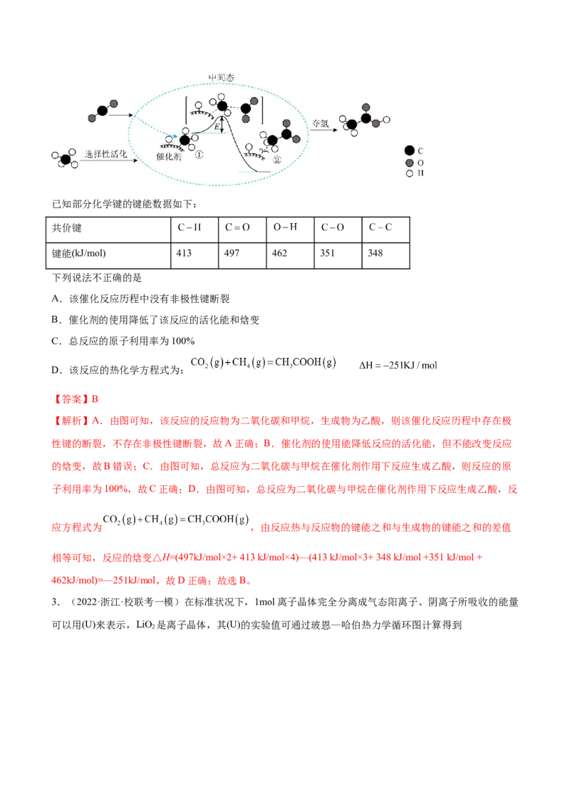 专题08化学反应与能量变化（讲义）（解析版）_05高考化学_2024年新高考资料_2.2024二轮复习_高频考点2024年高考化学二轮复习高频考点追踪与预测（新高考专用）