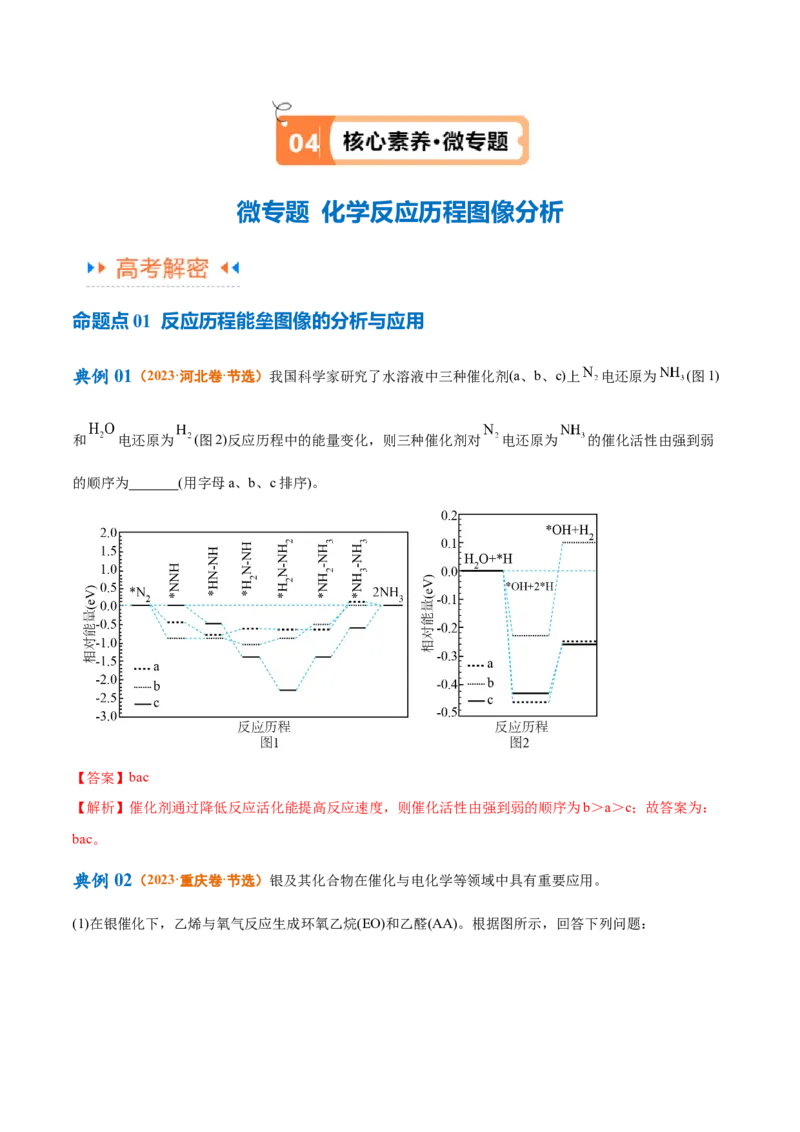 专题08化学反应与能量变化（讲义）（解析版）_05高考化学_2024年新高考资料_2.2024二轮复习_高频考点2024年高考化学二轮复习高频考点追踪与预测（新高考专用）