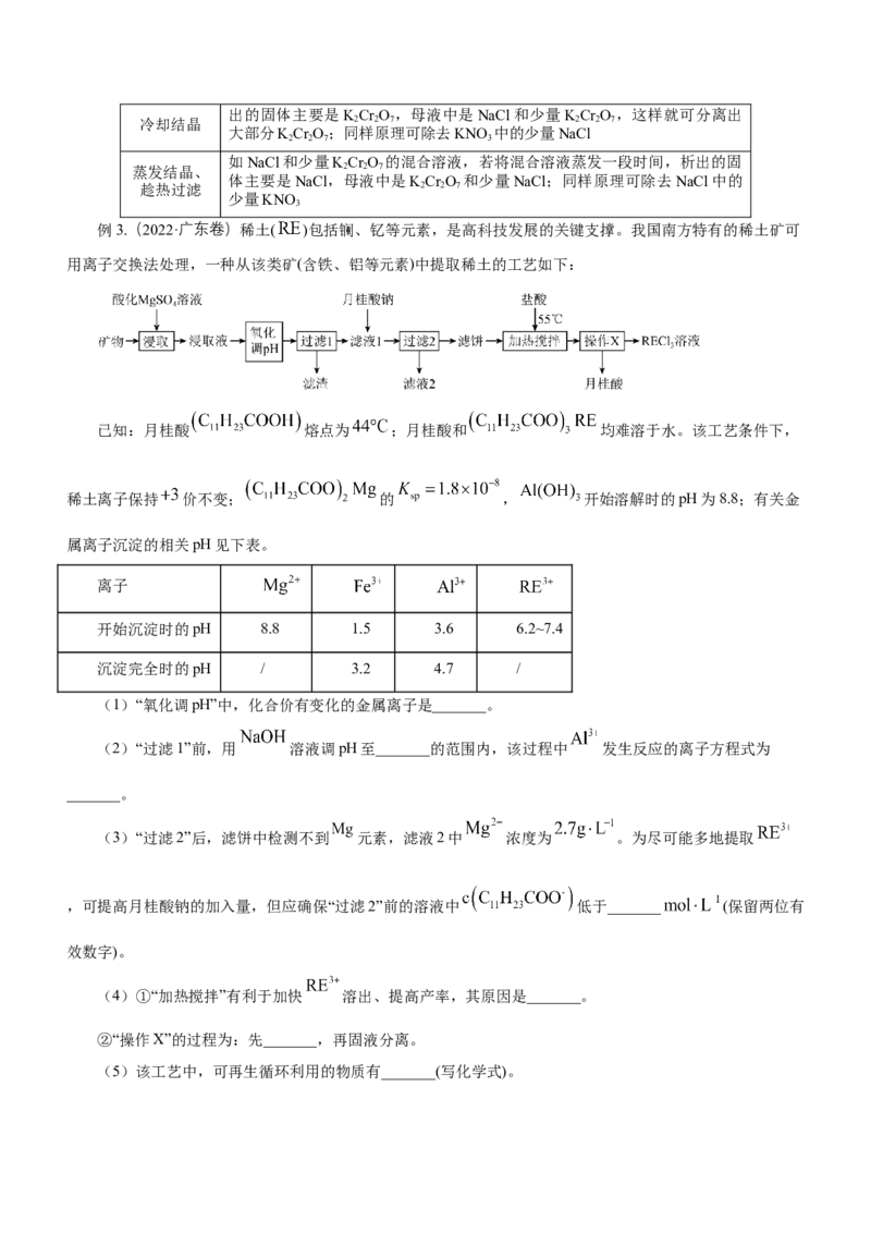 专题13工艺流程综合题（讲）-2023年高考化学二轮复习讲练测（新高考专用）（解析版）_05高考化学_新高考复习资料_2023年新高考资料_二轮复习