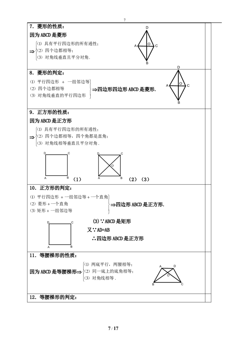 知识点总结归纳_初中数学_九年级数学下册（人教版）_知识点总结