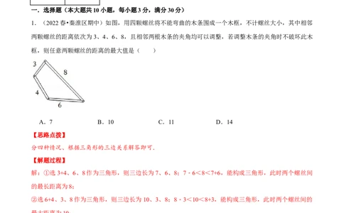 专题11.6三角形（压轴题综合测试卷）（人教版）（解析版）_初中数学人教版_8上-初中数学人教版_旧版_07专项讲练_八年级数学上册从重点到压轴（人教版）