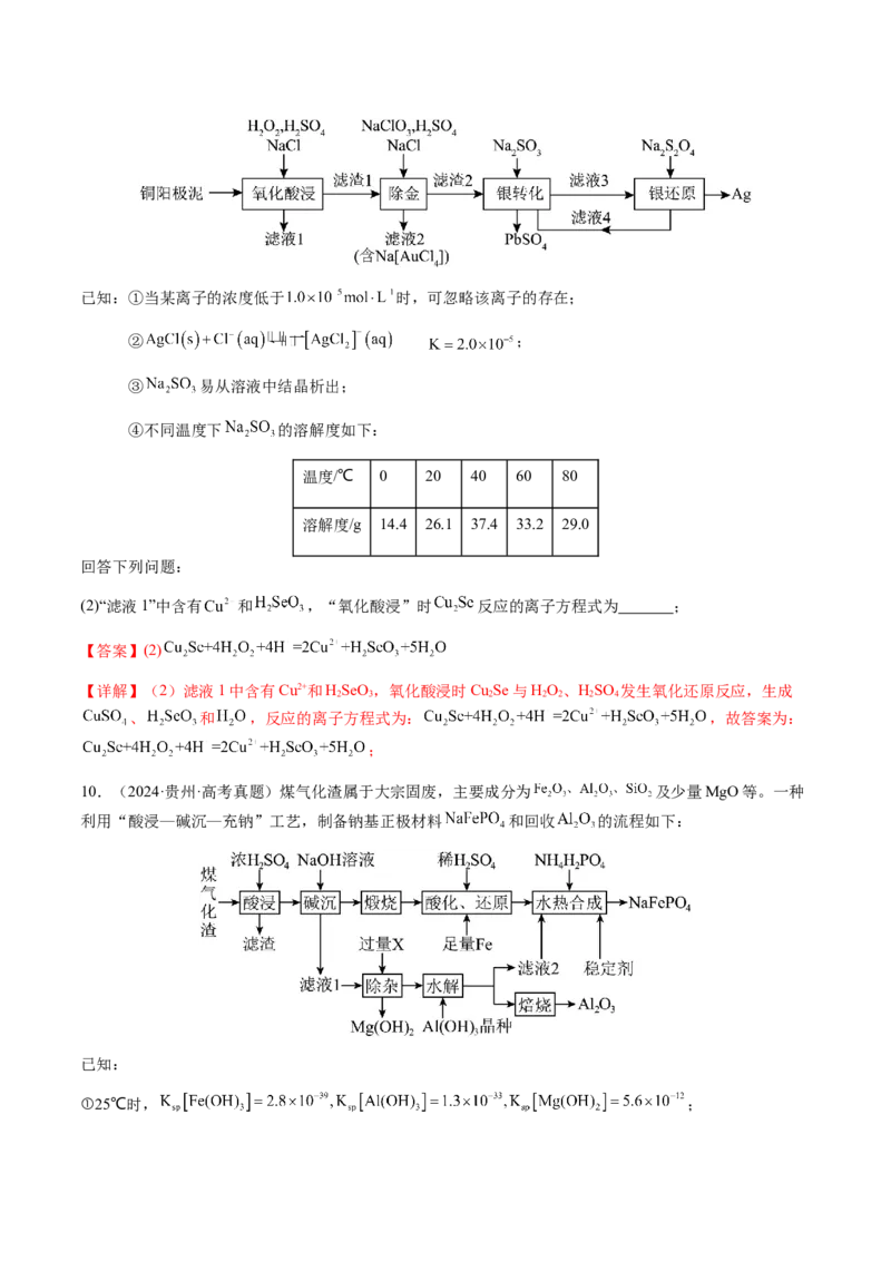专题07陌生情境中化学(离子)方程式的书写（解析版）-备战2025年高考化学二轮&middot;突破提升专题复习讲义（新高考通用）_05高考化学_2025年新高考资料_二轮复习