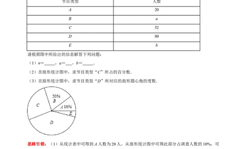 专题20数据的收集、整理与描述中的统计图表的综合运用（解析版）_初中数学人教版_7下-初中数学人教版_7下-初中数学人教版（旧版）赠送_07专项讲练