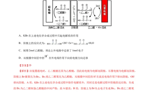 专项23膜在电化学中的应用（解析版）_05高考化学_新高考复习资料_2023年新高考资料_专项复习_2023年高考化学热点专项导航与精练（新高考专用）