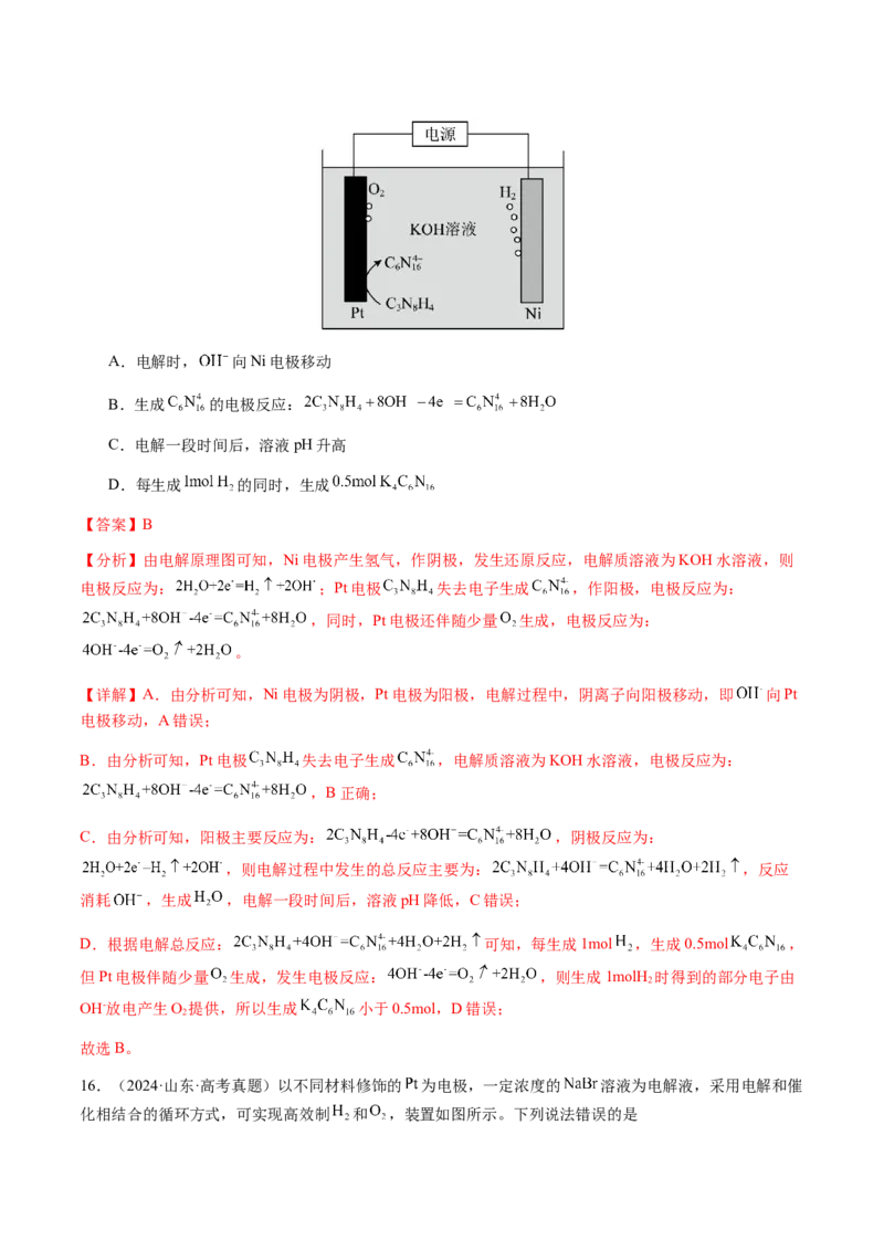 专题18新型电化学装置及其应用（解析版）-备战2025年高考化学二轮&middot;突破提升专题复习讲义（新高考通用）_05高考化学_2025年新高考资料_二轮复习_01高考语文等多个文件