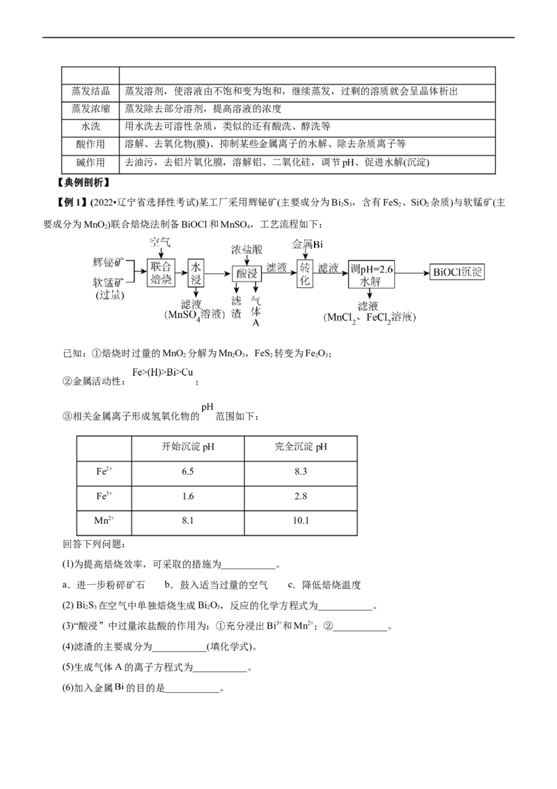 专题13化学工艺流程（讲）（教师版）_05高考化学_通用版（老高考）复习资料_2023年复习资料_二轮复习_2023年高考化学二轮复习讲练测（全国通用）