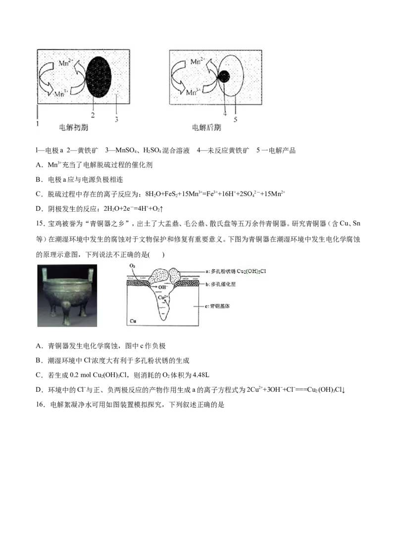 专题13电化学综合-2019年高考化学易错题汇总（原卷版）_05高考化学_新高考复习资料_2022年新高考资料_2022年一轮复习各版本_1.高考化学2022年一轮复习通用版_原卷版