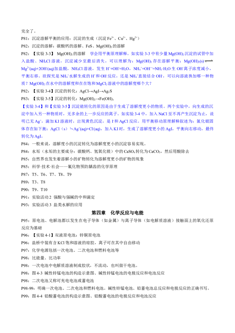 专题3+选择性必修1++高考考前必读教材基础知识（回归教材+课本实验）-备战2024年高考化学抢分秘籍（新高考专用）[44358481]_05高考化学_2024年新高考资料_5.2024三轮冲刺